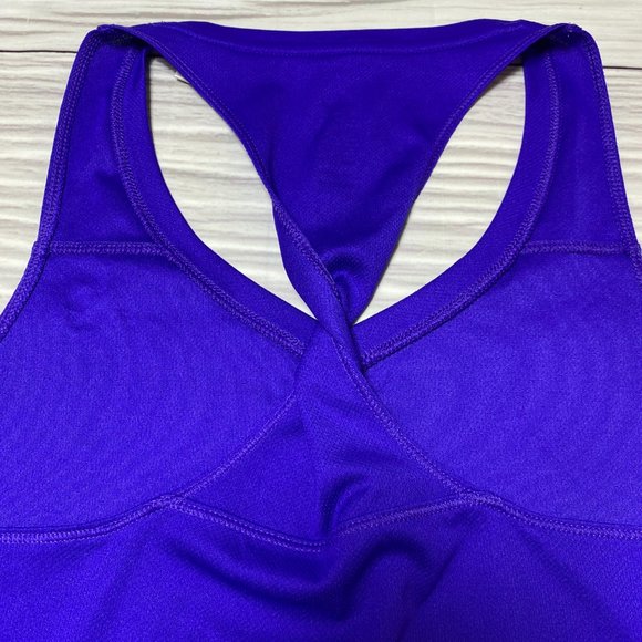 Adidas Blue Twist Back Athletic Racerback Tank Top - Picture 16 of 16